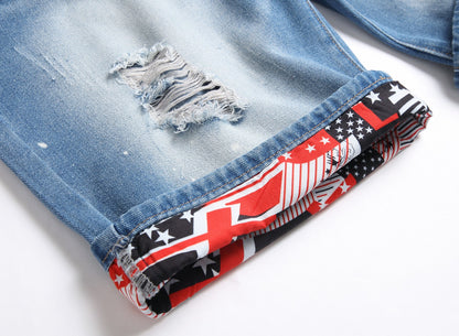 Men's  Jean Shorts 666#