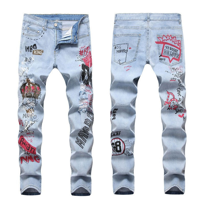 Fashion Casual Denim Pants 027#