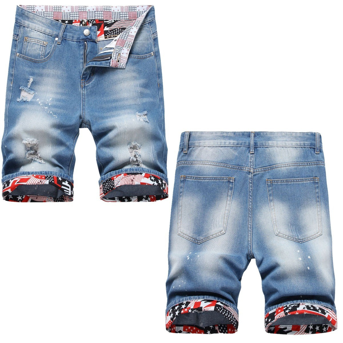 Men's  Jean Shorts 666#