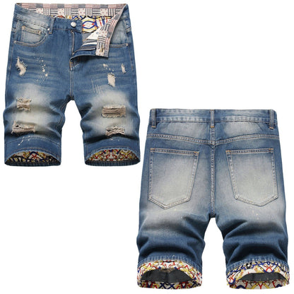 Men's  Jean Shorts 663#