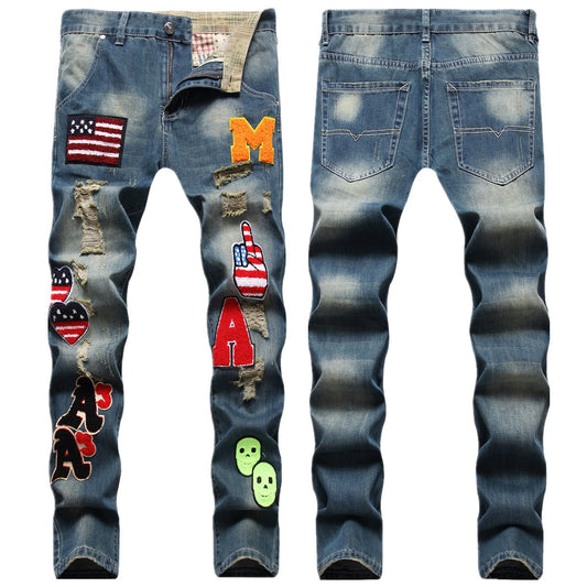 Fashion Casual Denim Pants 897#