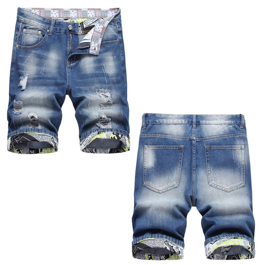 Men's  Jean Shorts 662#