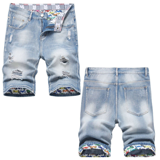 Men's  Jean Shorts 665#