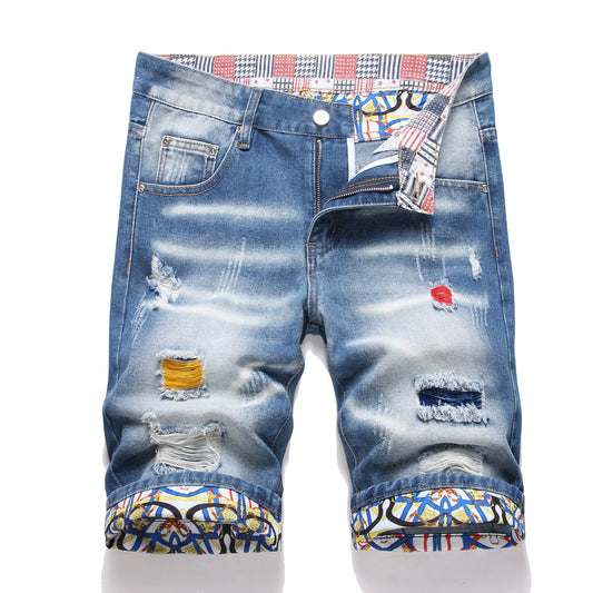 Men's  Jean Shorts 660#